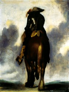 Gerard ter Borch - Man on Horseback Seen From Behind