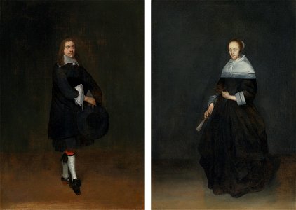 Gerard ter Borch - Pendants of a Married Couple N09003-34