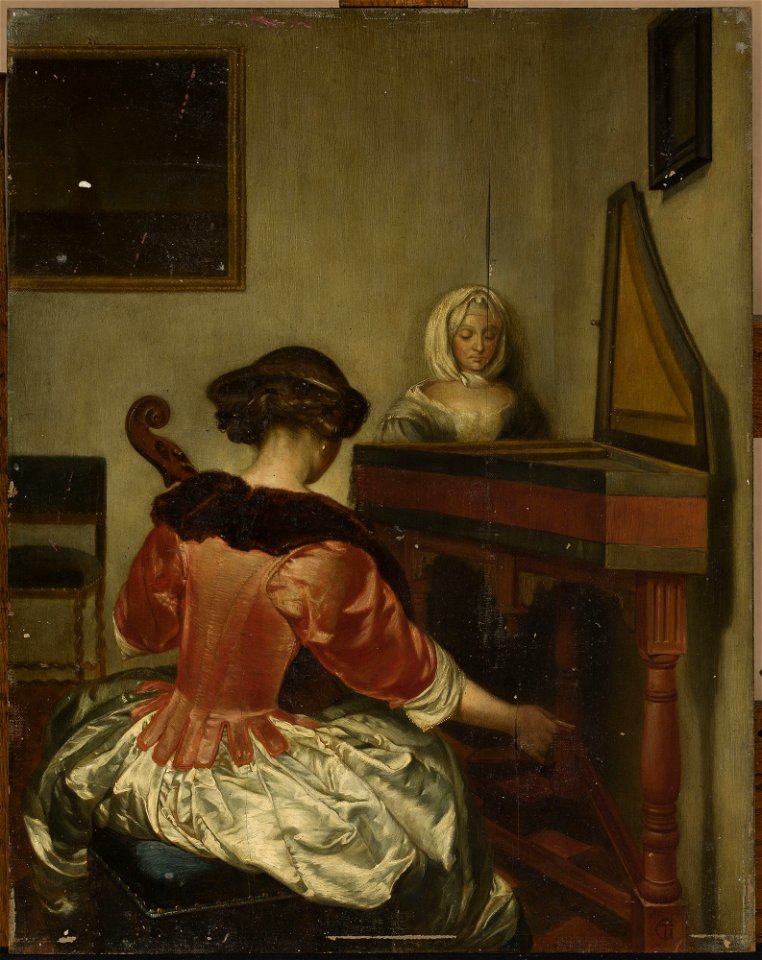 Gerard ter Borch II - Concert for cello and harpsichord - M.Ob.2142 MNW - National Museum in Warsaw