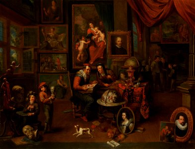 Gerard Thomas (Antwerp 1663 - Antwerp 1720) - A Collector in his Cabinet - RCIN 406900 - Royal Collection