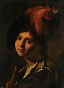 Gerard van Honthorst (Nachahmer) - Jüngling mit Federbusch - 6604 - Bavarian State Painting Collections