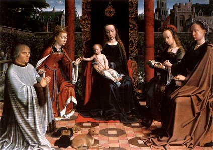 Gerard David - The Mystic Marriage of St Catherine - WGA06024. Free illustration for personal and commercial use.