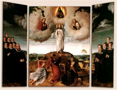 Gerard David - The Transfiguration of Christ - WGA06014. Free illustration for personal and commercial use.