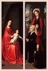 Gerard David - Triptych of Jan Des Trompes (rear of the wings) - WGA6035