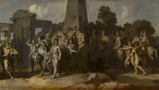 Gerard de Lairesse - Triumphzug Alexanders des Großen, Streitrösser und Feldherrn des Alexander (Folge 9-12) - 4956 - Bavarian State Painting Collections