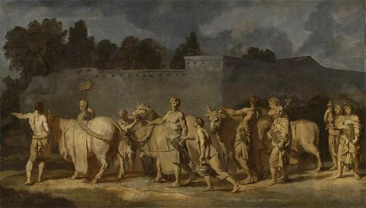 Gerard de Lairesse - Triumphzug Alexanders des Großen, Zug der Opferstiere (Folge 10-12) - 4614 - Bavarian State Painting Collections