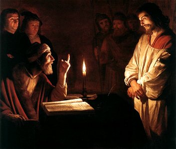 Gerard van Honthorst - Christ before the High Priest (detail) - WGA11651
