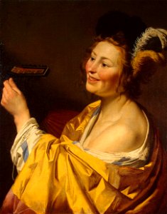 Gerard van Honthorst - Lute Player - WGA11666. Free illustration for personal and commercial use.