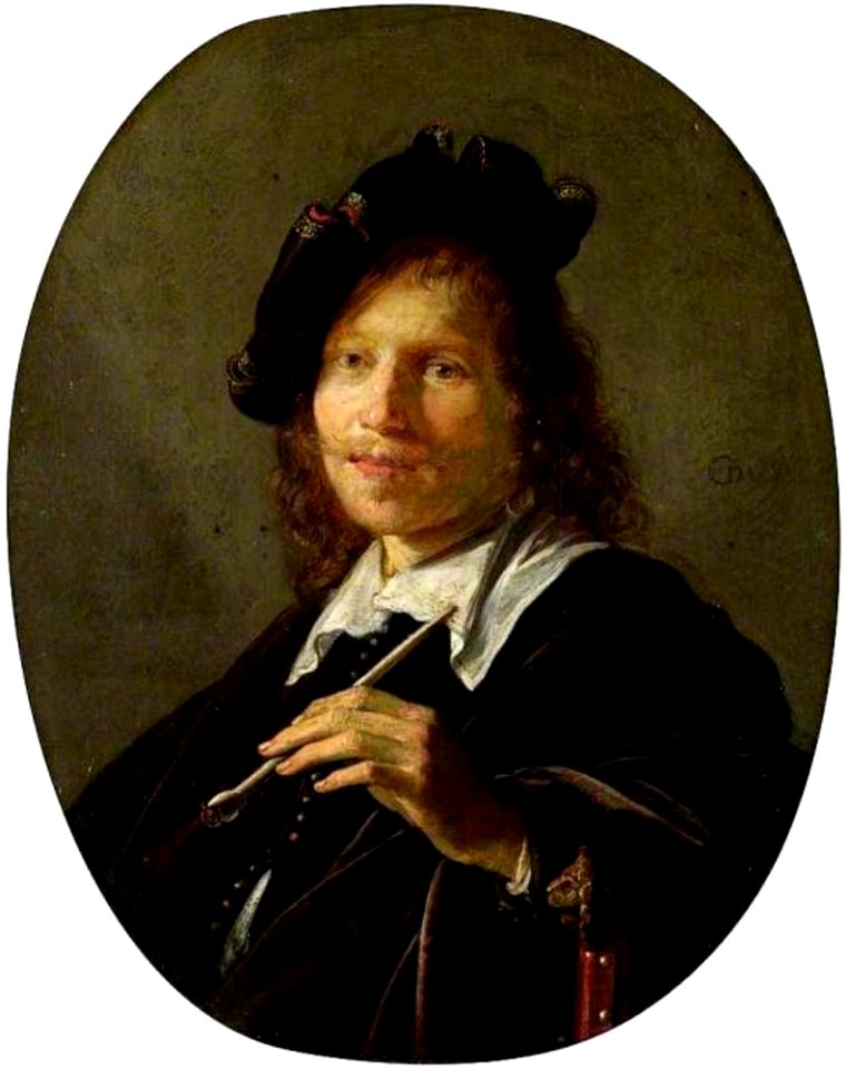 Gerard Dou - Man met een pijp - NG192 - National Gallery