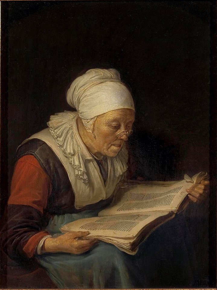 Gerard Dou - Old Woman Reading a Book