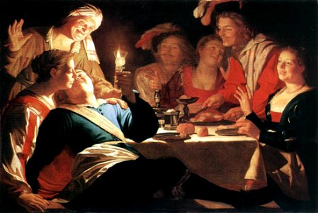 Gerard van Honthorst - The Prodigal Son - WGA11660. Free illustration for personal and commercial use.