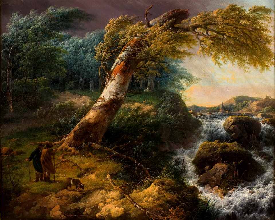 Gerard van Nijmegen - Landschap in de storm - 4430 - Rijksmuseum Twenthe