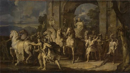 Gerard de Lairesse - Triumphzug Alexanders des Großen, Alexander der Große als Triumphator (Folge 12-12) - 4622 - Bavarian State Painting Collections