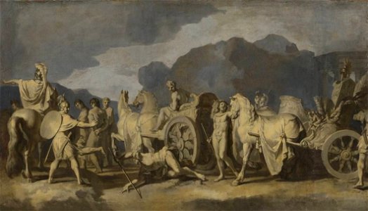 Gerard de Lairesse - Triumphzug Alexanders des Großen, Gefangene und Streitwagen (Folge 8-12) - 4619 - Bavarian State Painting Collections