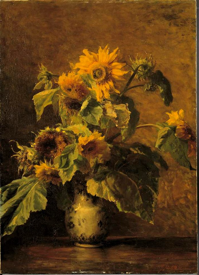 Gerardina Jacoba van de Sande Bakhuyzen - Zonnebloemen - SA 268 - Amsterdam Museum