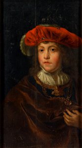 Gerbrand van den Eeckhout - Knabe mit rotem Barett und Goldkette - GG 1973 - Kunsthistorisches Museum
