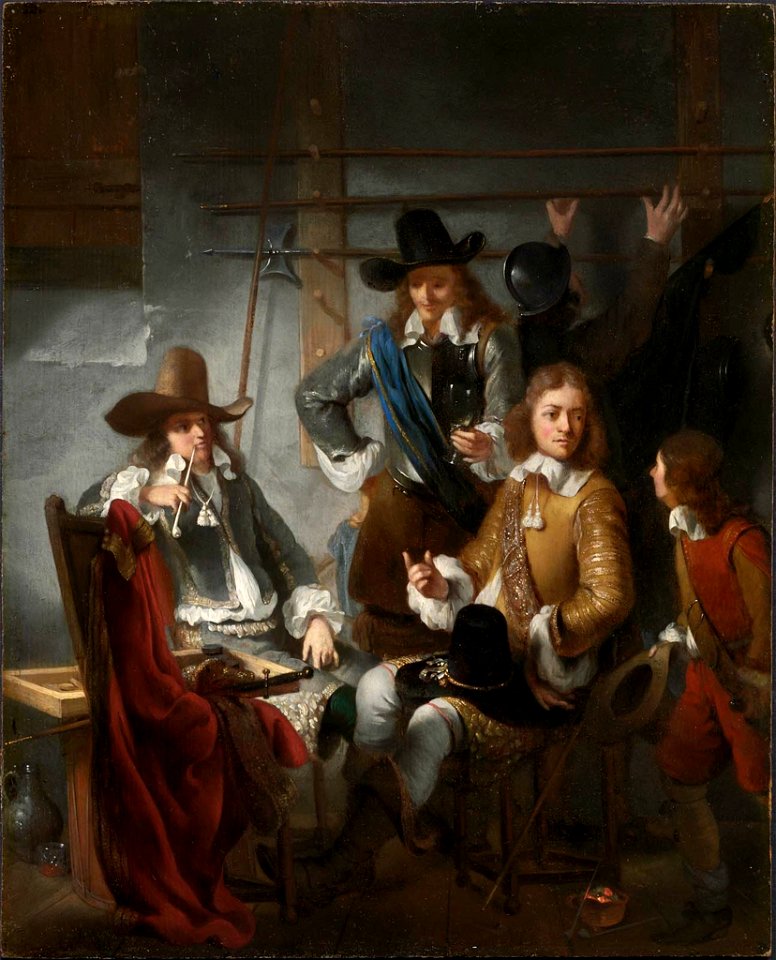 Gerbrand van den Eeckhout - Soldiers in a Guardroom - 74.4 - Museum of Fine Arts