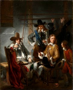 Gerbrand van den Eeckhout - Soldiers in a Guardroom - 74.4 - Museum of Fine Arts