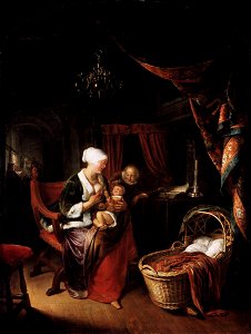 Gerard Dou - The Young Mother - WGA06664