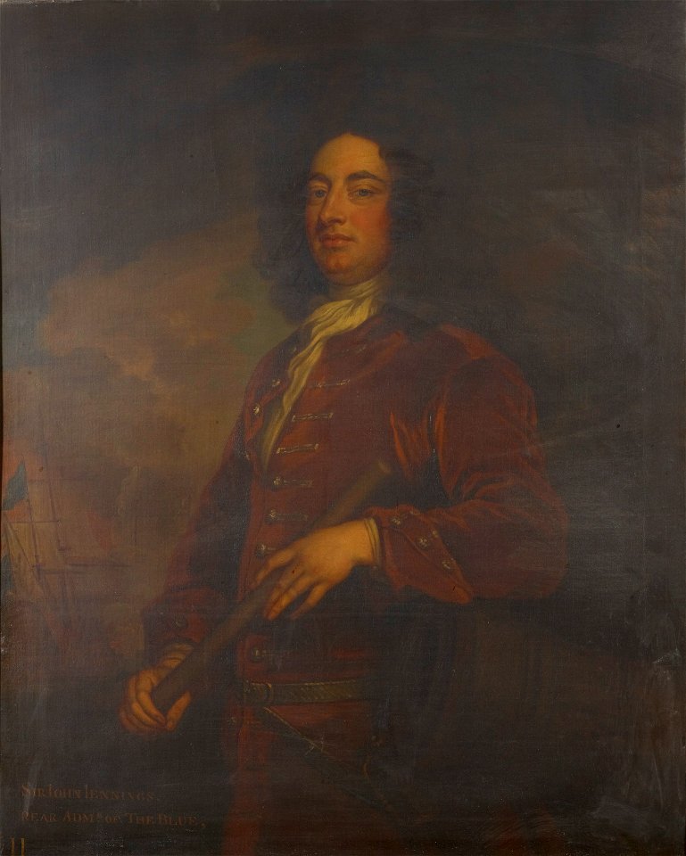 Gerhard Bockman (1686-1773) - (After Kneller) Sir John Jennings (1664-1743) - RCIN 404451 - Royal Collection