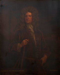 Gerhard Bockman (1686-1773) - (After Kneller) Admiral Sir Thomas Dilkes (1667^-1707) - RCIN 406573 - Royal Collection