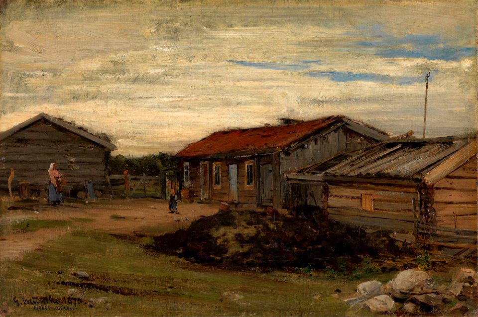 Gerhard Munthe - Country Courtyard - NG.M.00672 - National Museum of Art, Architecture and Design