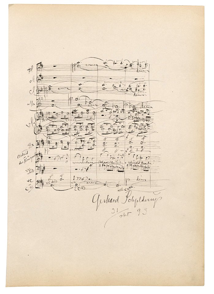 Gerhard Schjelderup Albumblatt 1893
