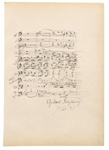 Gerhard Schjelderup Albumblatt 1893