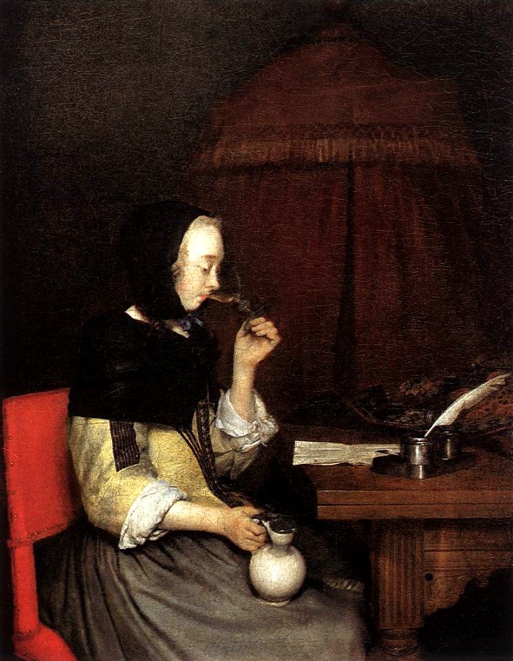Gerard ter Borch (II) - Woman Drinking Wine - WGA22137