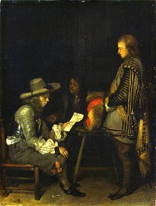 Gerard ter Borch - Officer Reading a Letter