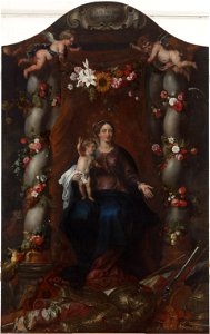Gerard Seghers, Jan Davidsz de Heem, Paul de Vos, Cornelis de Vos, David Teniers - Madonna and Child GG 6334