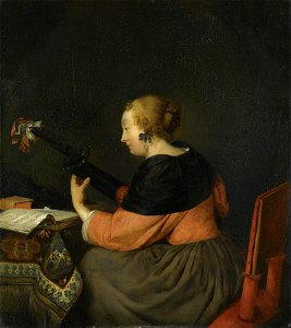 Gerard ter Borch - A Lady Seated Playing the Lute L08037-141-lr-1