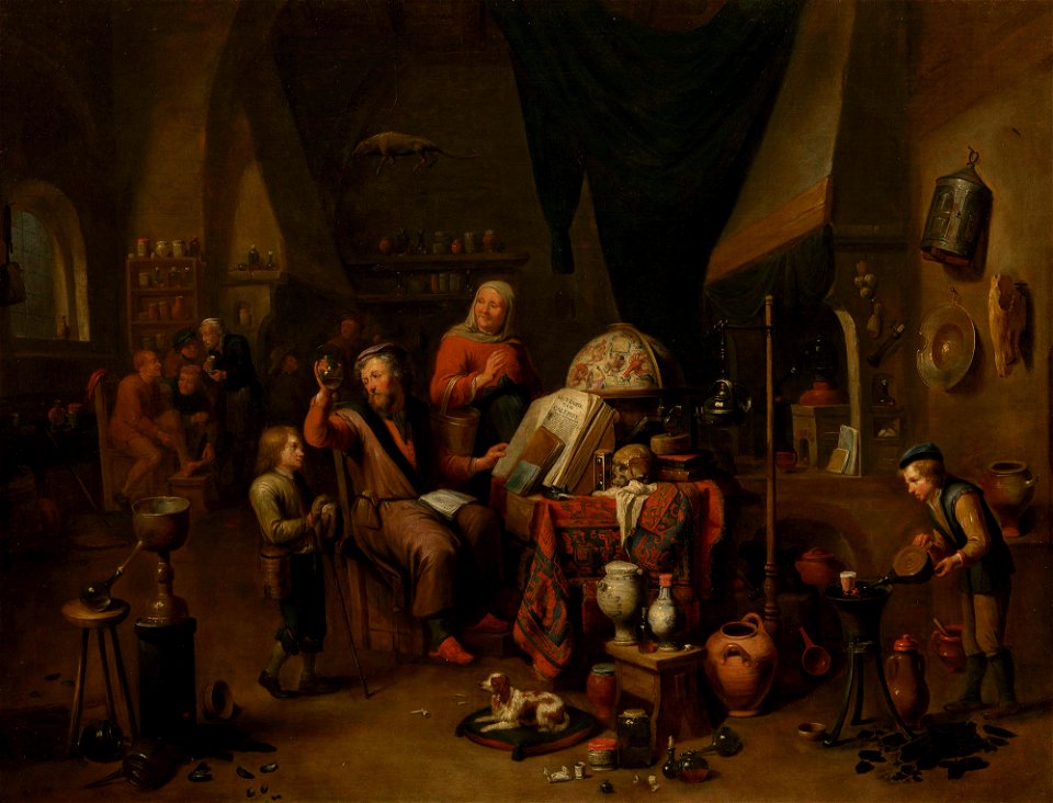 Gerard Thomas (Antwerp 1663 - Antwerp 1720) - A Physician in his Study - RCIN 406901 - Royal Collection