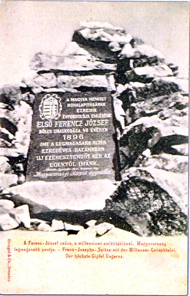 Gerlach - štít Františka Jozefa 1903