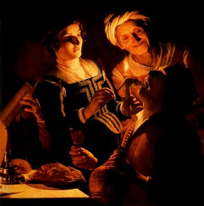 Gerard van Honthorst - Supper Party (detail) - WGA11654