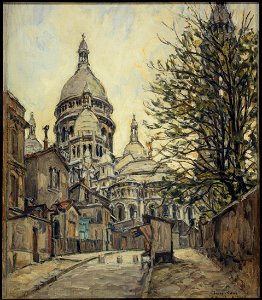 Germain David-Nillet - Le Sacré-Coeur à Montmartre - P1790 - Musée Carnavalet. Free illustration for personal and commercial use.