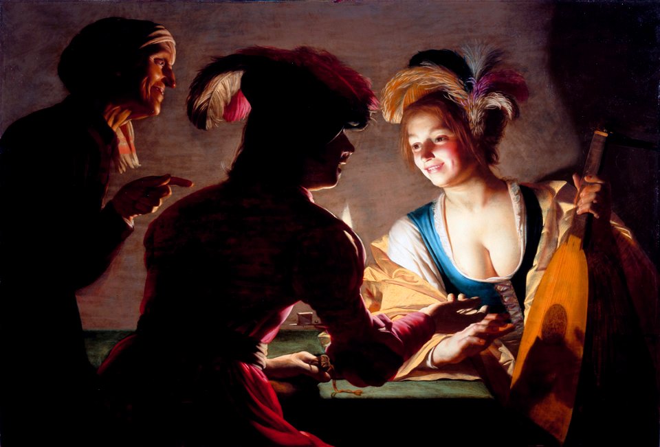 Gerard van Honthorst - The Procuress - WGA11670