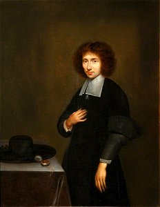 Gerard Terborch II (1617-1681) - Portrait of an Unknown Man in Black, with a Hat and Watch on a Table - 1246492 - National Trust