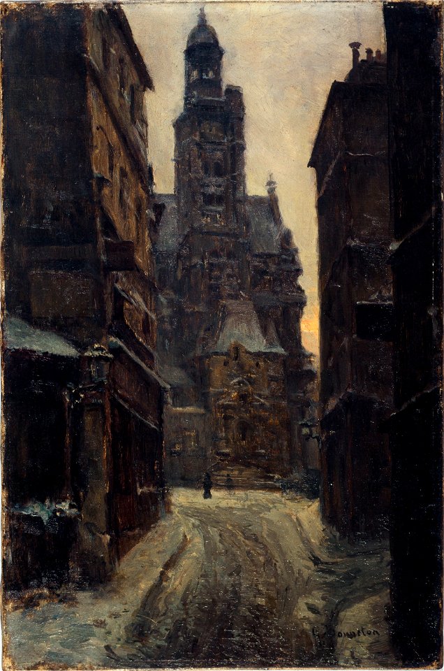 Germain Eugène Bonneton - La rue de la Montagne-Saint-Geneviève - P534 - Musée Carnavalet