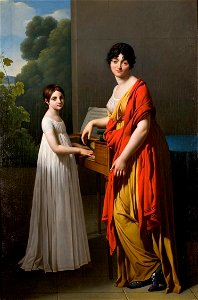 Germaine Faipoult de Maisoncelle and her daughter Julie by Serangeli circa 1799
