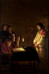 Gerard van Honthorst - Christ before the High Priest - WGA11650