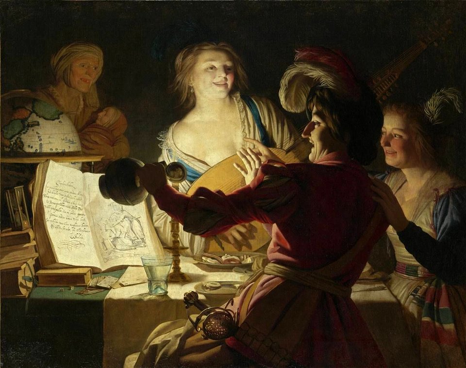 Gerard van Honthorst - Der liederliche Student - 391 - Bavarian State Painting Collections