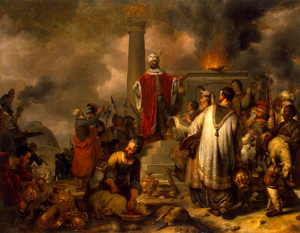 Gerbrand van den Eeckhout - Jeroboam's Sacrifice at Bethel - WGA7465