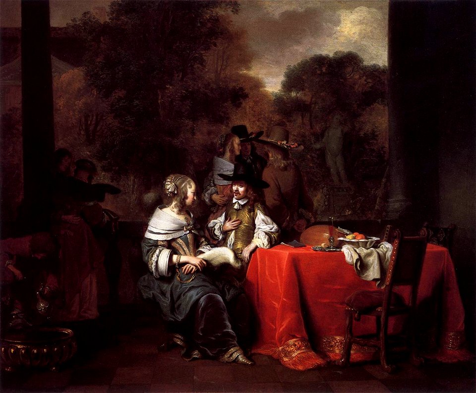 Gerbrand van den Eeckhout - Party on a Terrace - WGA07470