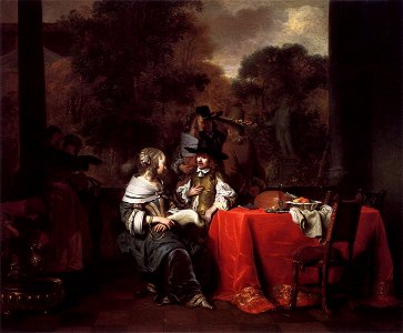 Gerbrand van den Eeckhout - Party on a Terrace - WGA07470