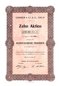 Gerber & Co AG 1919