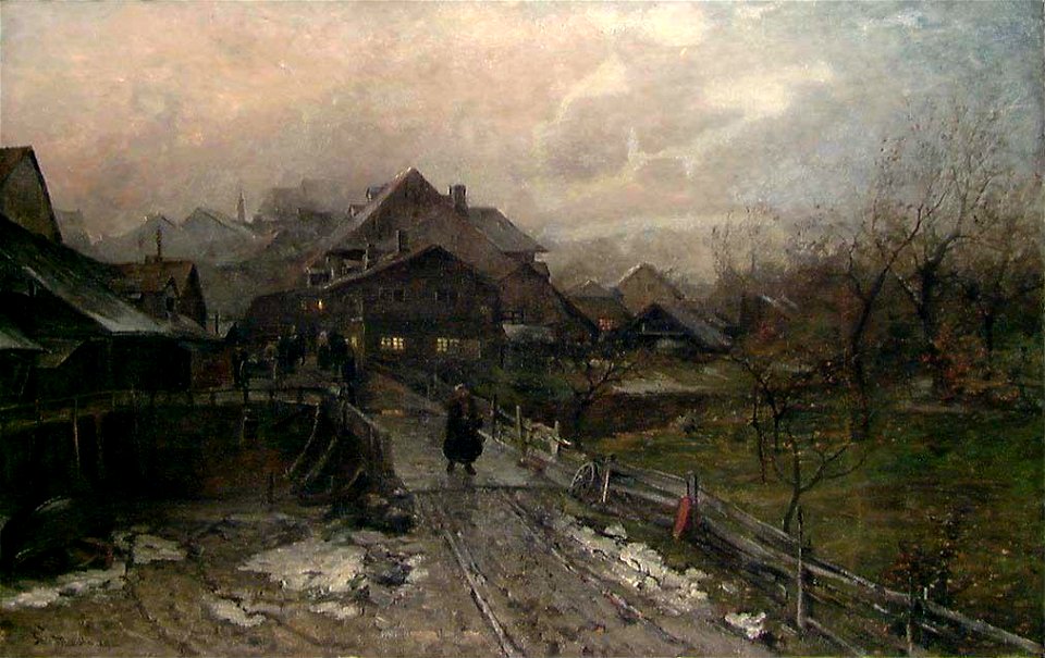 Gerhard Munthe - From the Suburb - NG.M.02939 - National Museum of Art, Architecture and Design