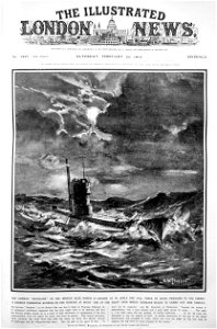 German U-boat submarine engraving 1915