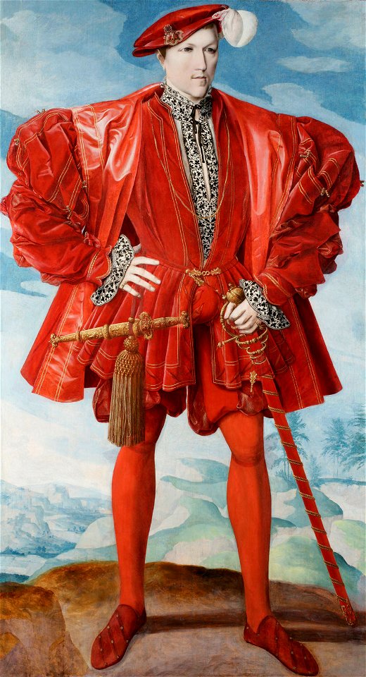 German-Netherlandish School, 16th century - Portrait of a Man in Red - RCIN 405752 - Royal Collection