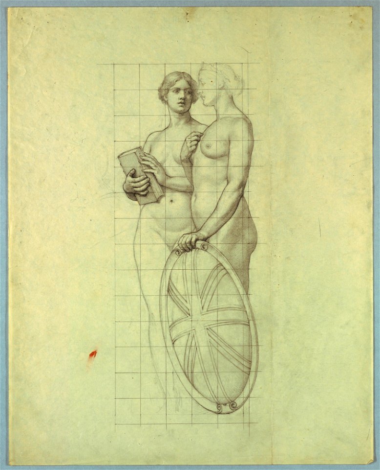 Germany and Great Britain, Nude Studies for The Marriage of the Atlantic and Pacific